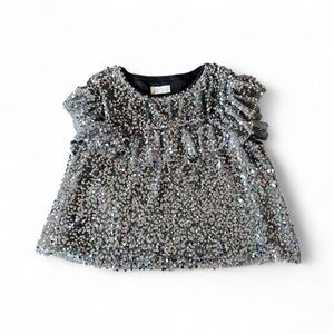 Altar’d State Silver Sequin Top